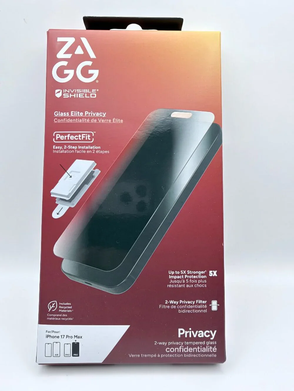 ZAGG Glass Elite Privacy for iPhone 17 Pro Max